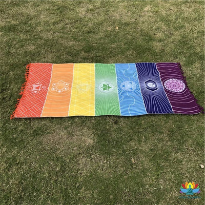 Tapis en coton 7 Chakras
