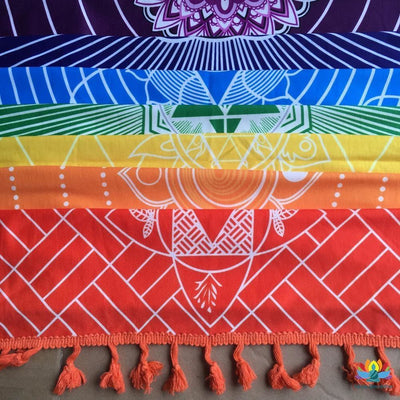 Tapis en coton 7 Chakras